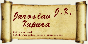 Jaroslav Kupura vizit kartica